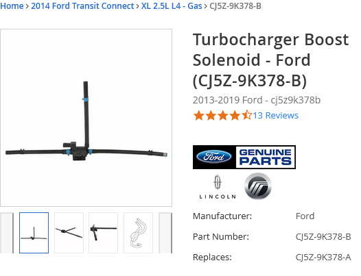 Ford Turbocharger Boost Solenoid CJ5Z-9K378-B OEM Parts Online.png